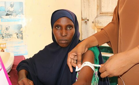 Woman in clinic