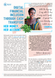 Image of a small factsheet featuring photo of a woman accompanied by text.