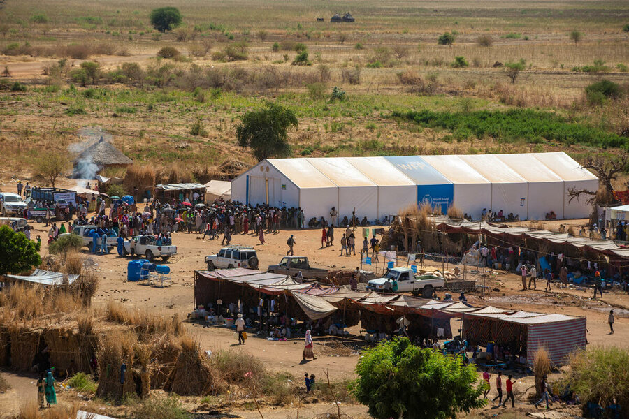 Ethiopian refugees in Um Rakuba camp in Sudan