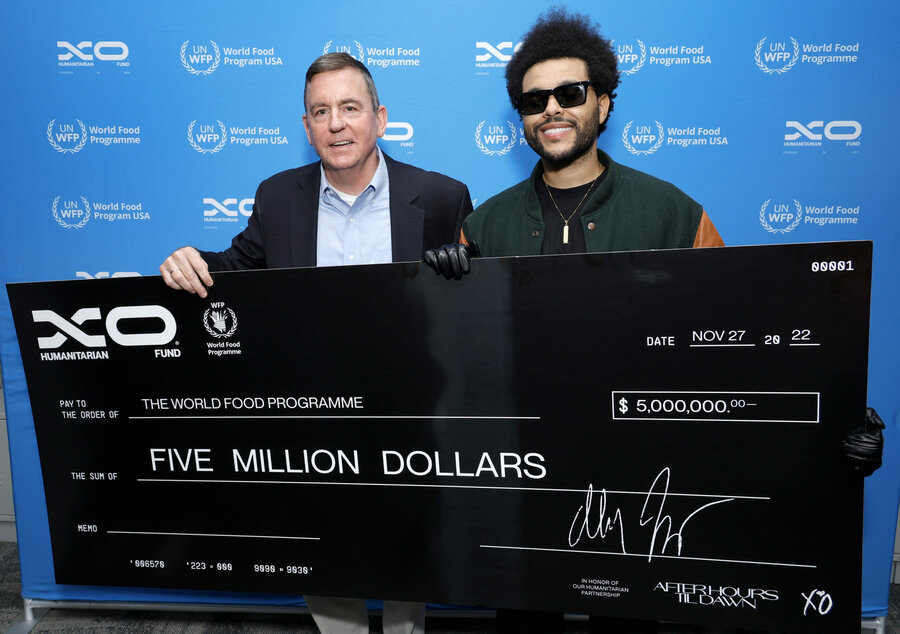 the weeknd and barron segar WFP USA