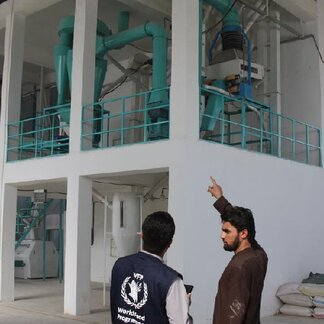 First factory in Lashkargah with installation of a micro feeder machine that fortifies wheat flour to prevent undernutrition in Afghanistan 